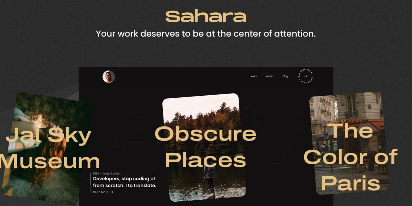 Sahara - Portfolio Template
