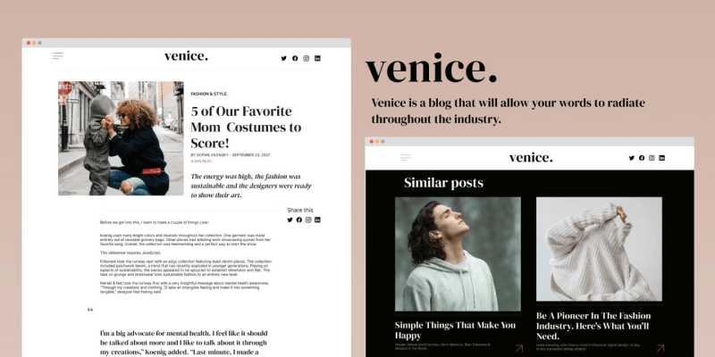 Venice - Blog Webflow Template