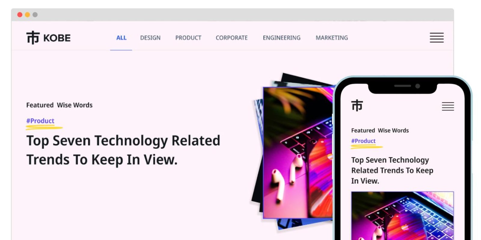 Kobe - Blog Webflow Template