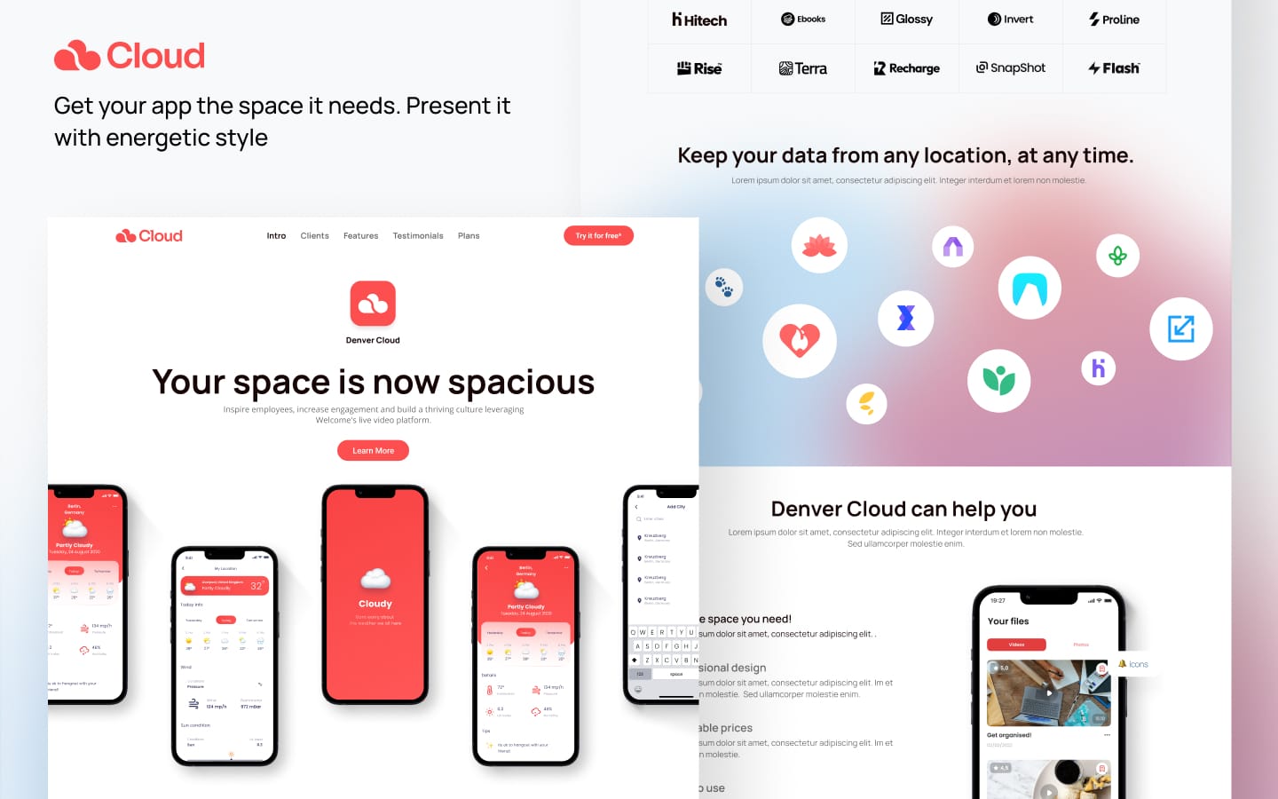 Denver - App Website Template