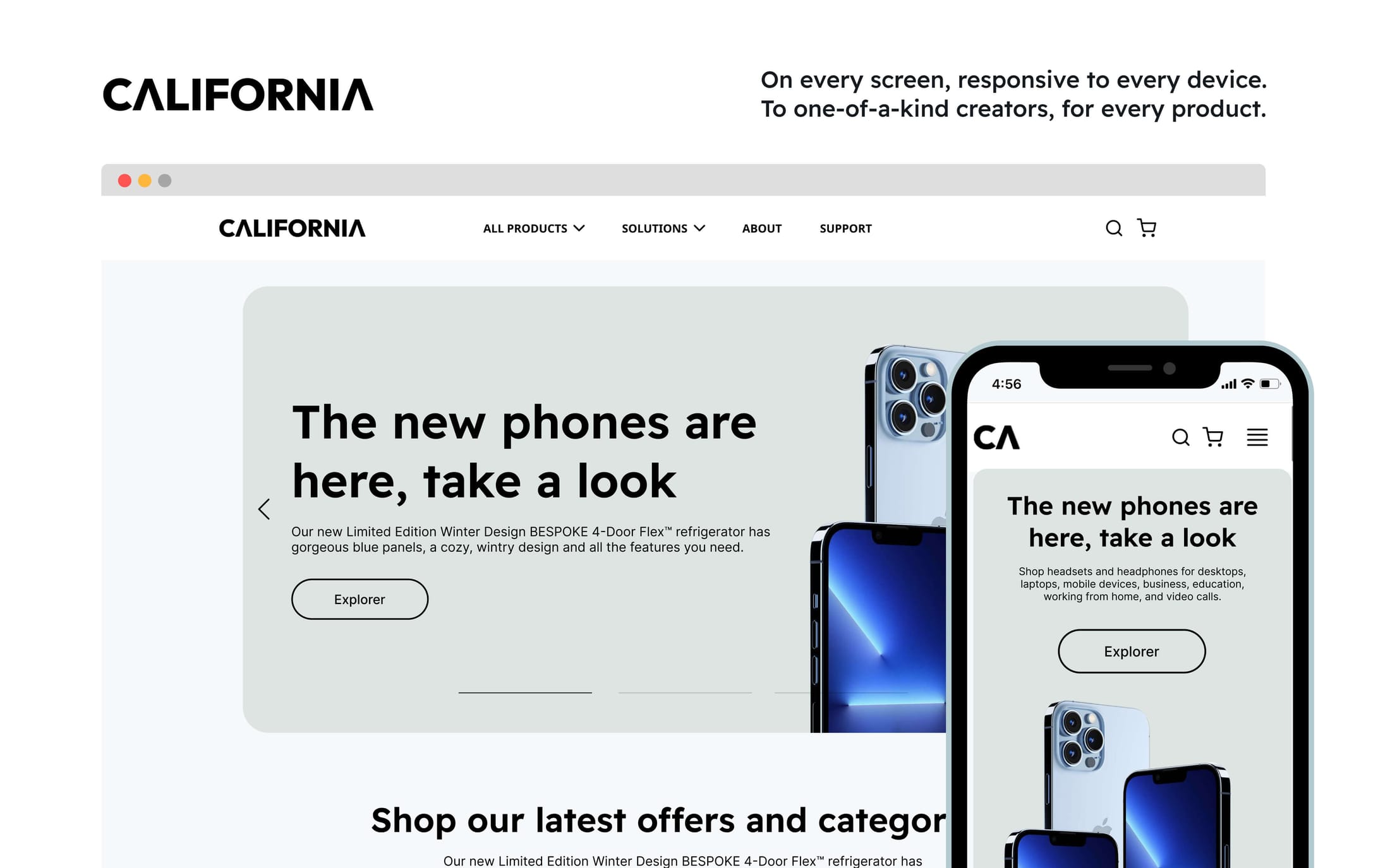 California - Retail Website Template