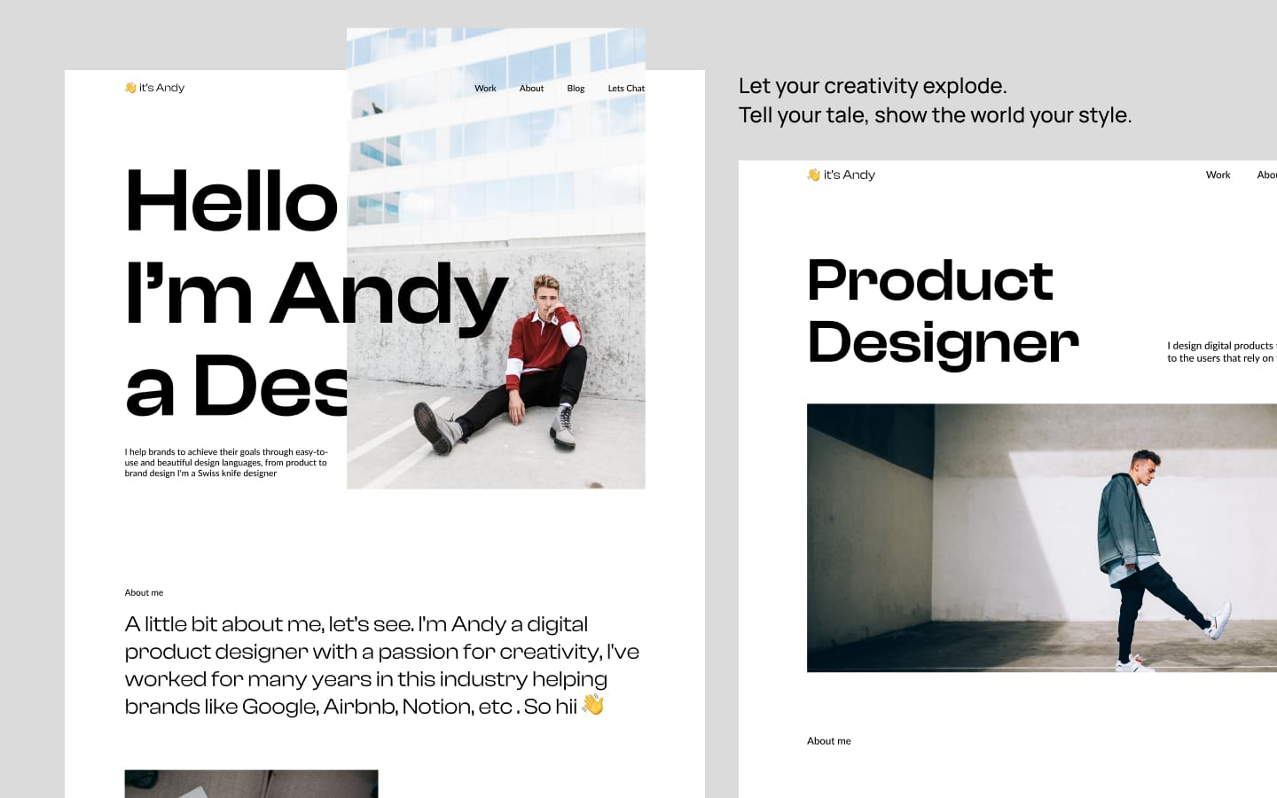 Santorini - Portfolio Website Template