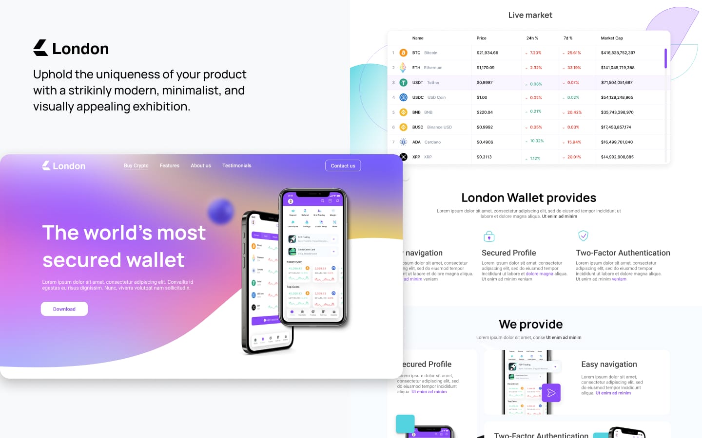 London - App Website Template