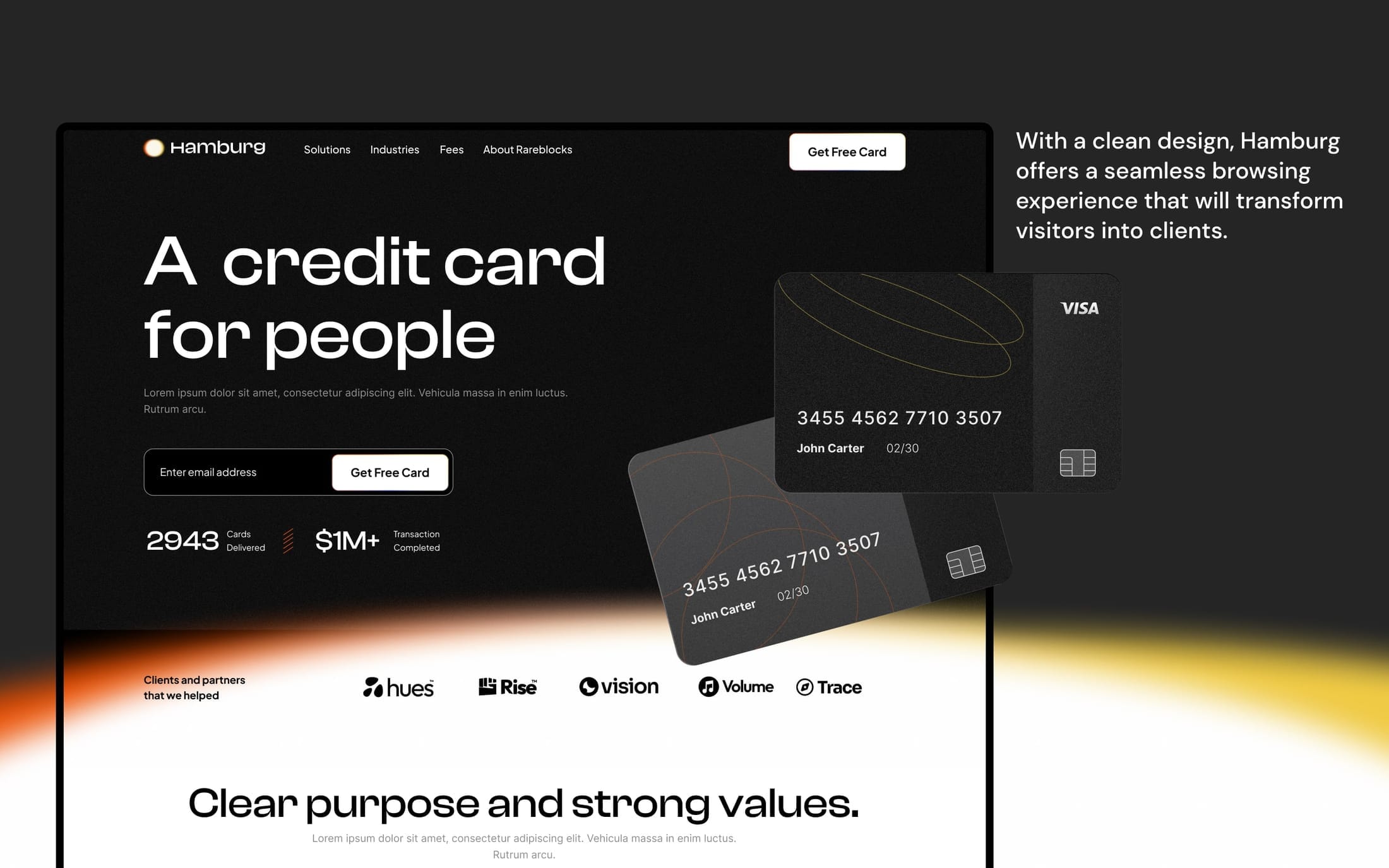 Hamburg - Finance Website Template