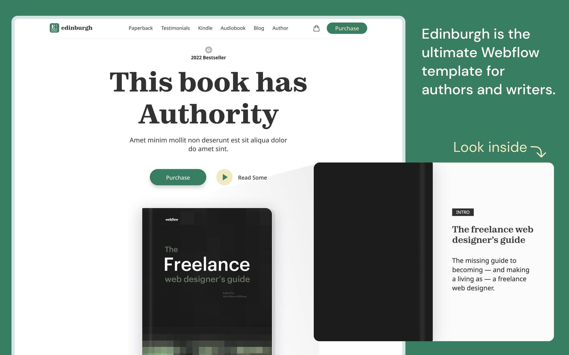 Edinburgh - Book Website Template