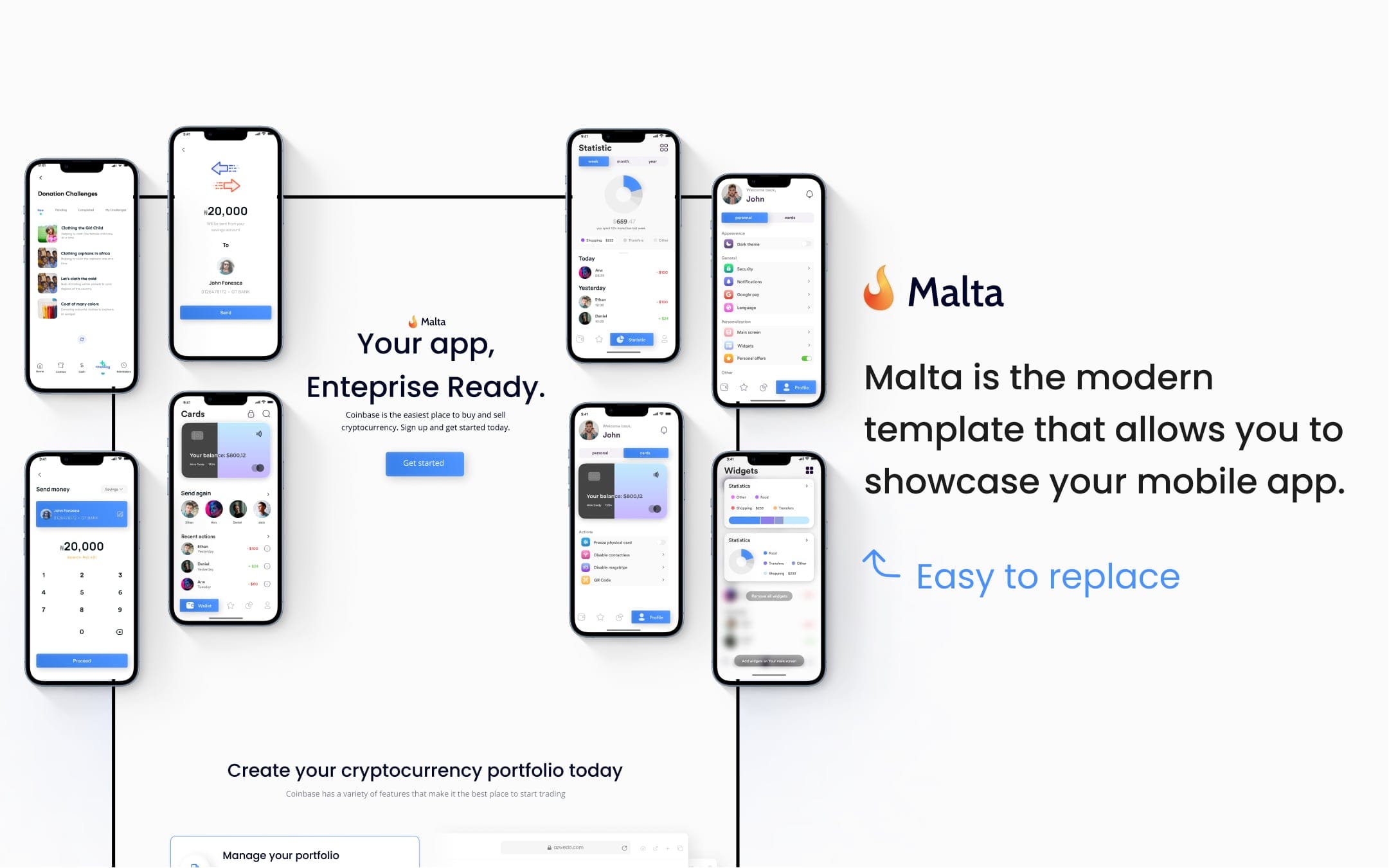 Malta - App Website Template