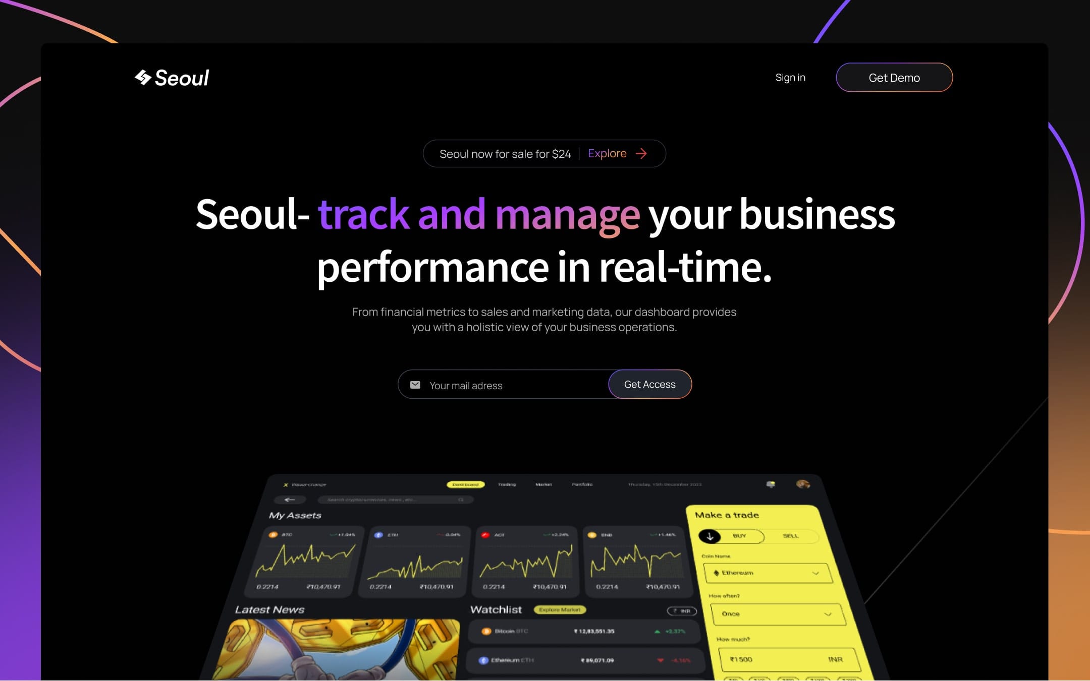 Seoul - SaaS Website Template