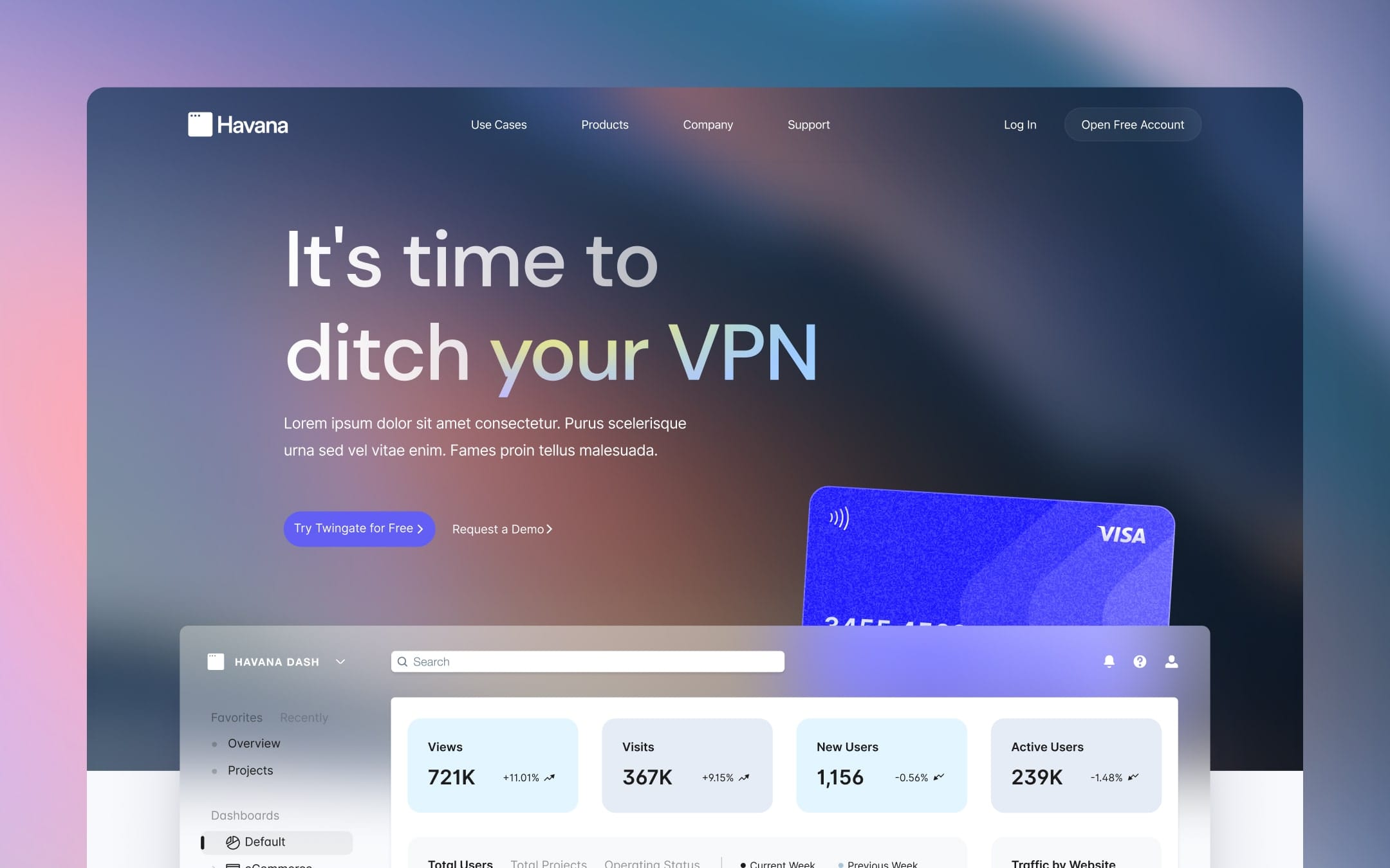 Havana - SaaS Website Template