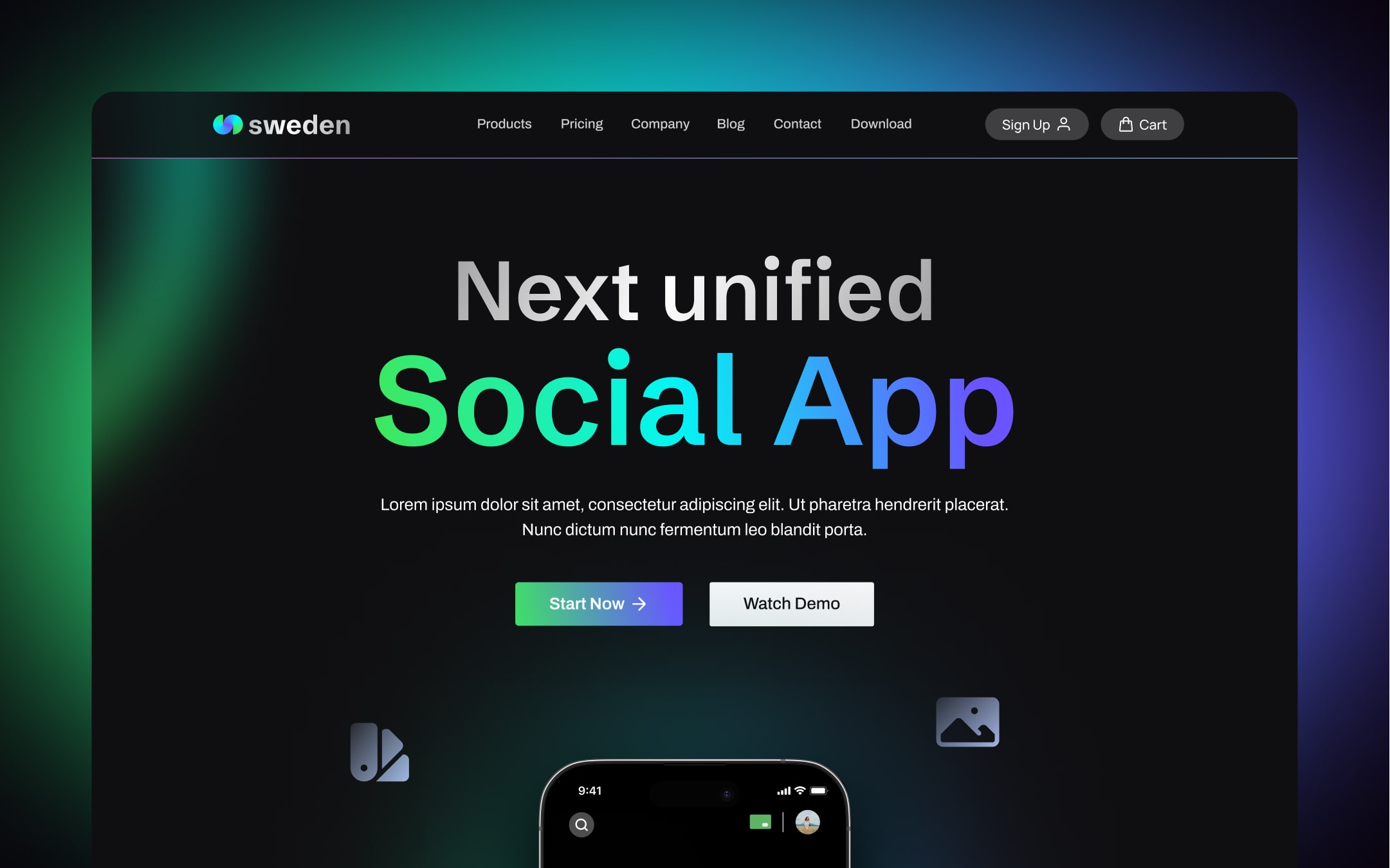 Sweden - SaaS Website Template