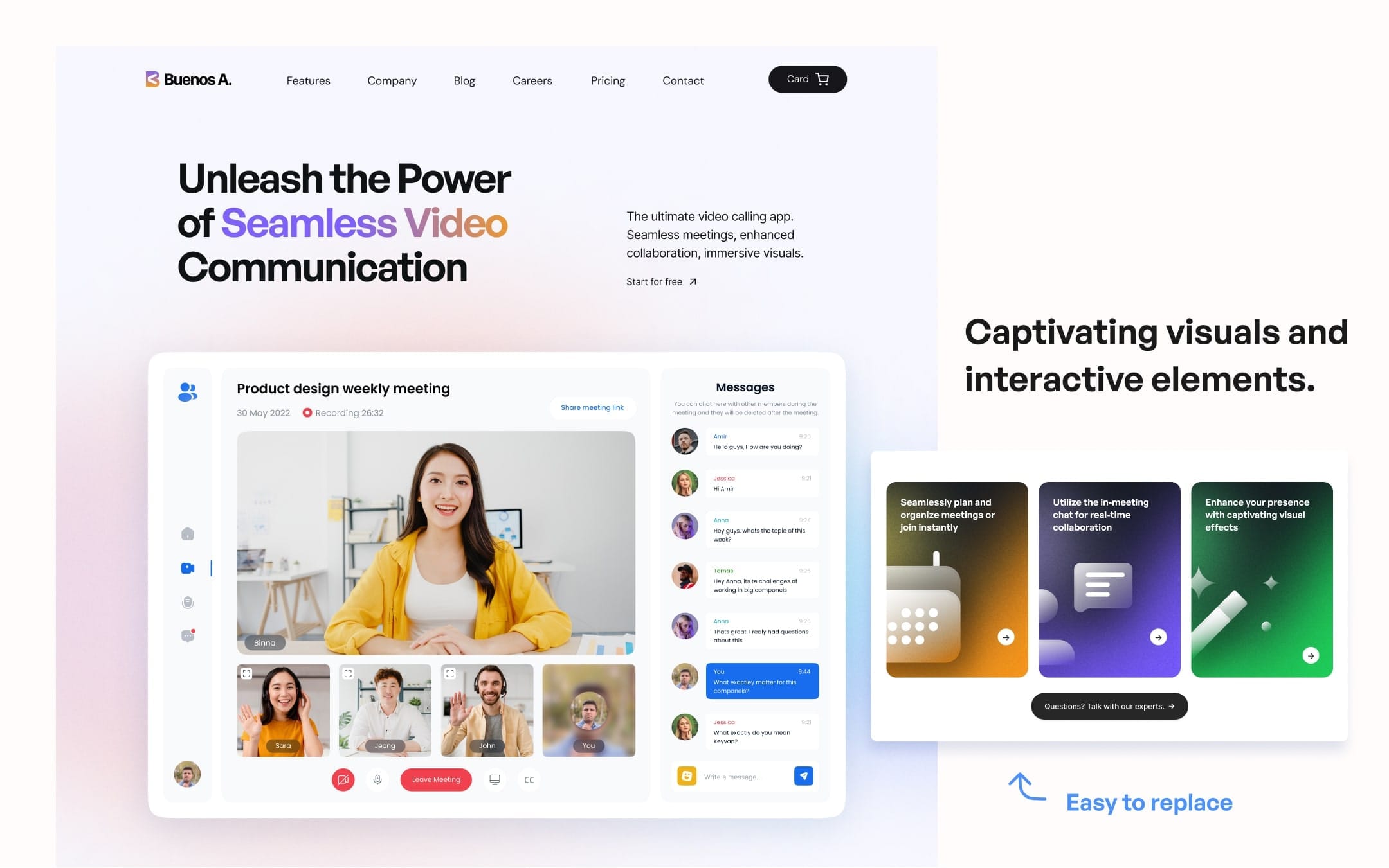 Buenos Aires - SaaS Website Template