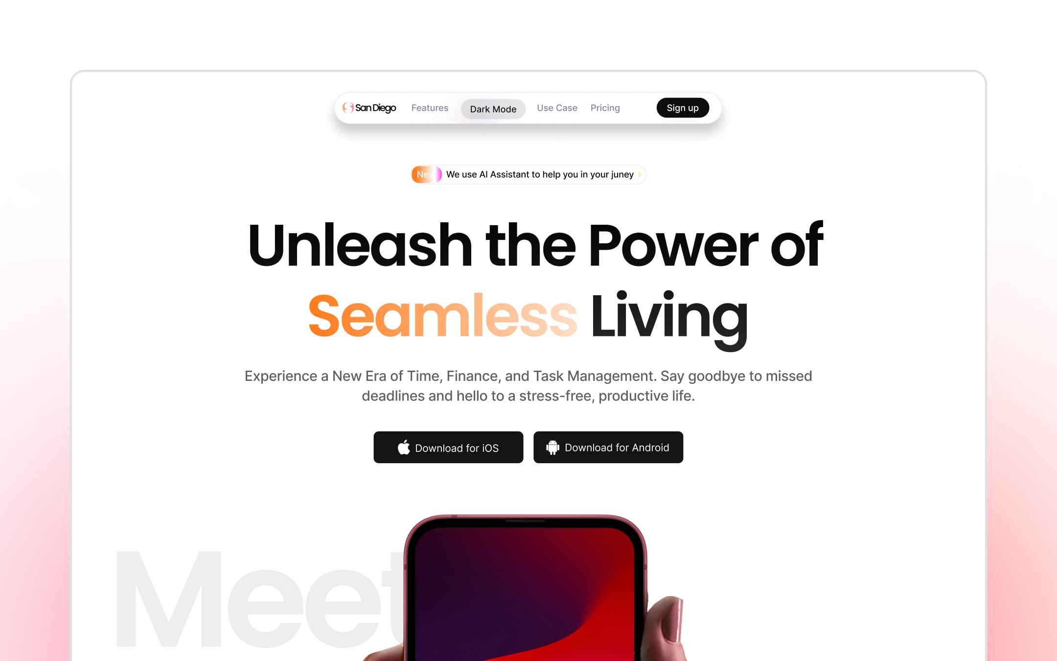 San Diego - SaaS Website Template