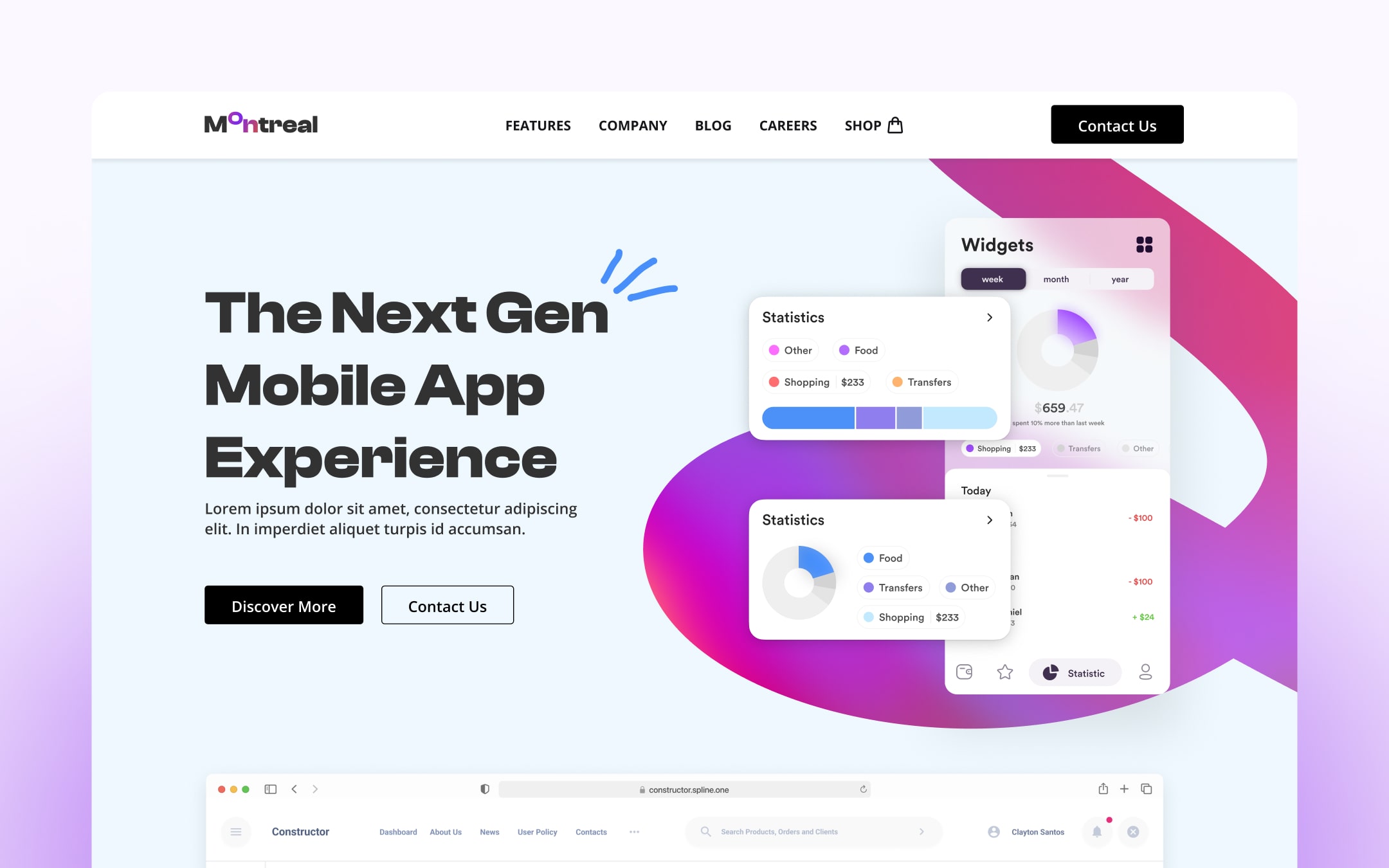 Montreal - SaaS Website Template