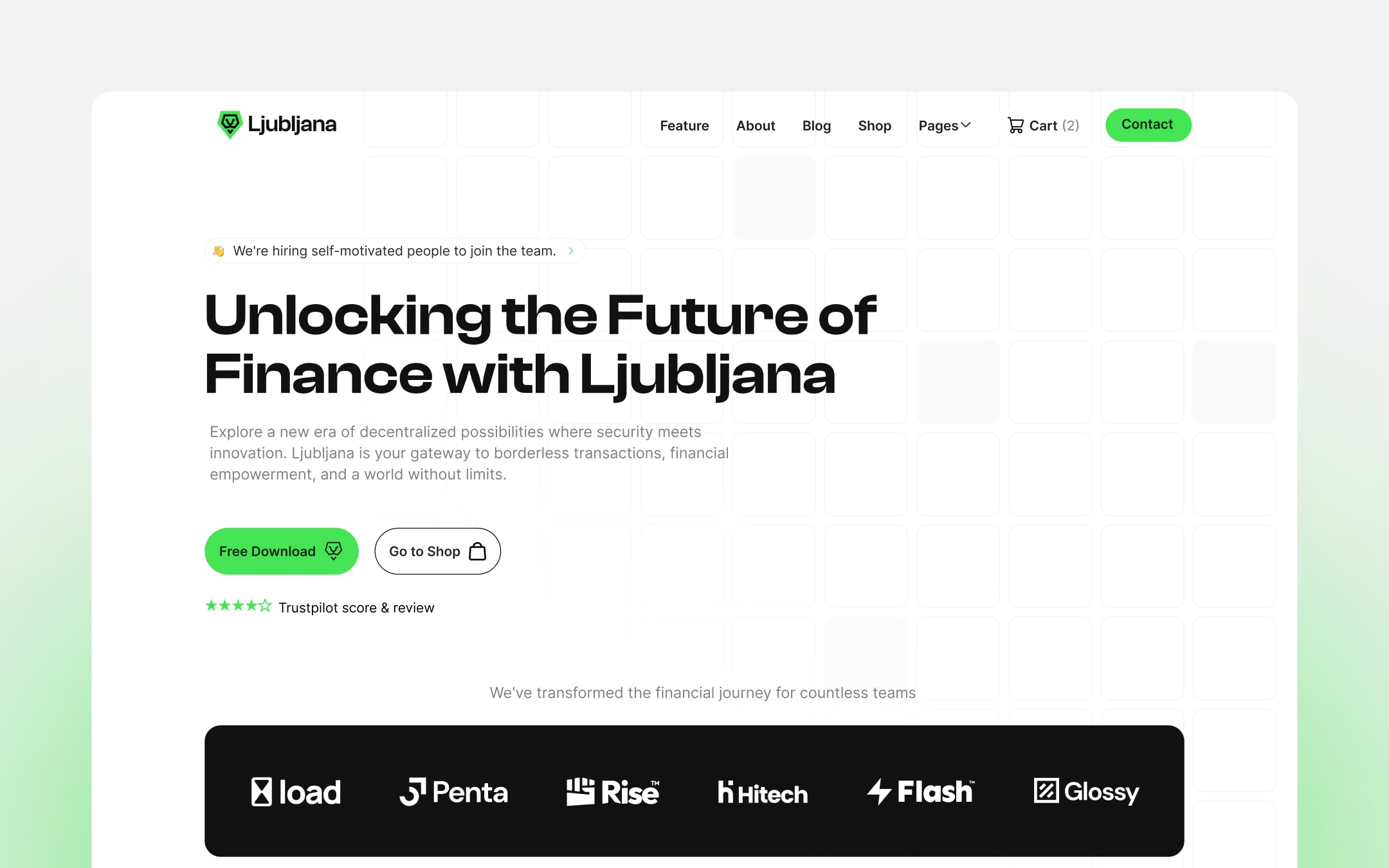 Ljubljana Crypto - Finance Website Template