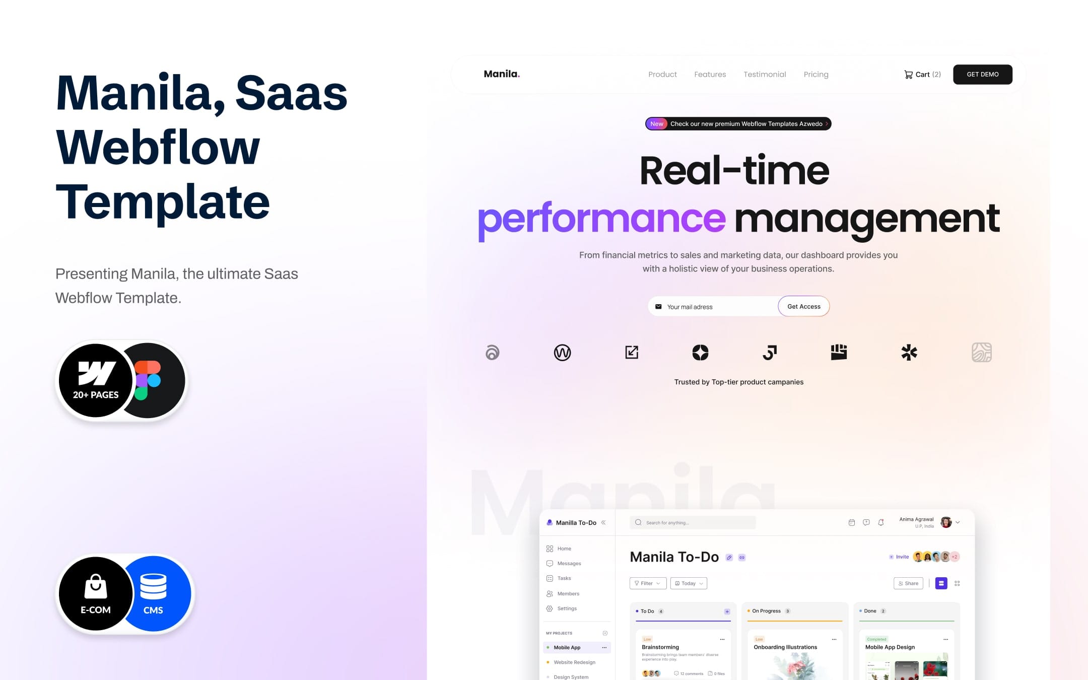 Manila - SaaS Website Template